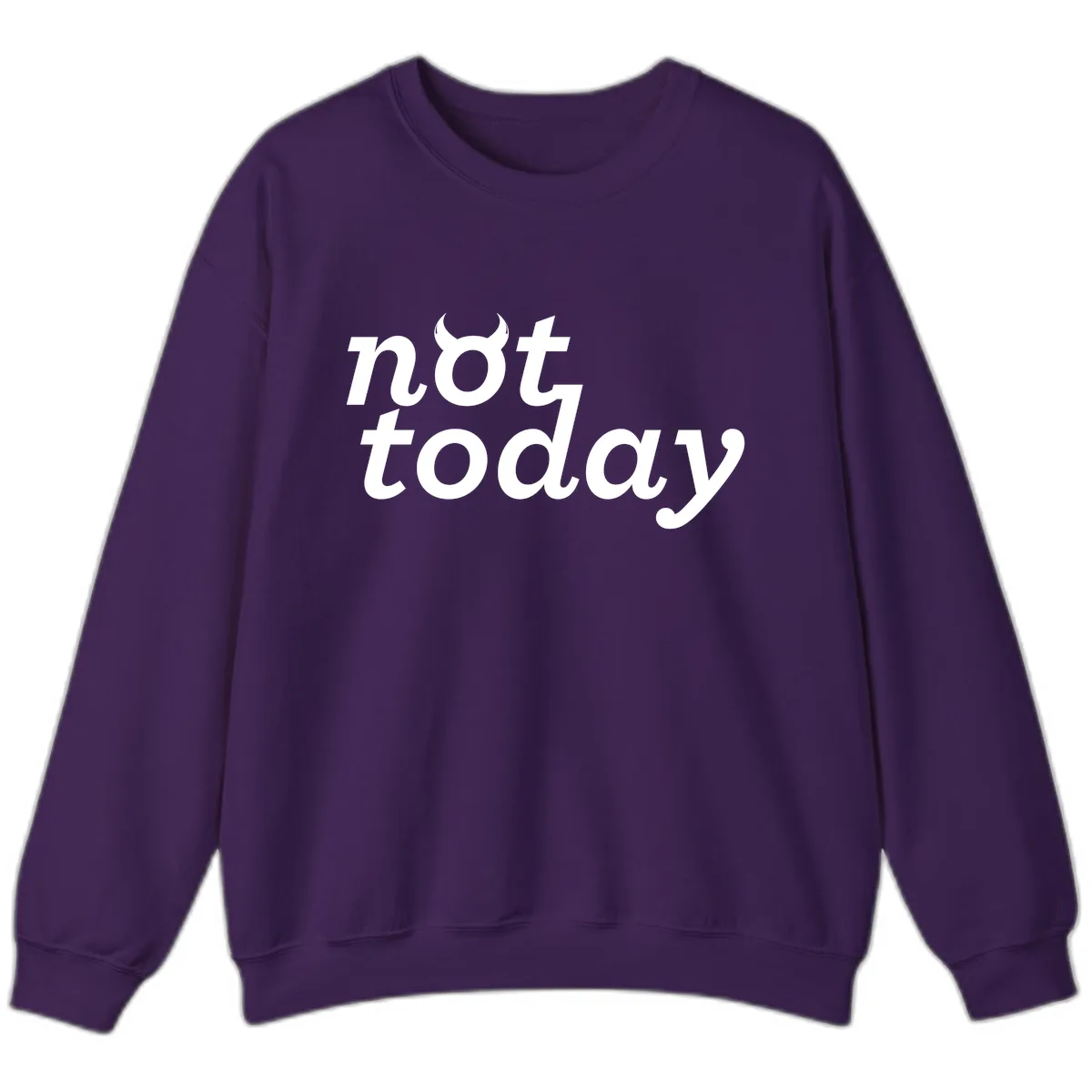 Not Toddaly Evil Sweatshirt in Purple