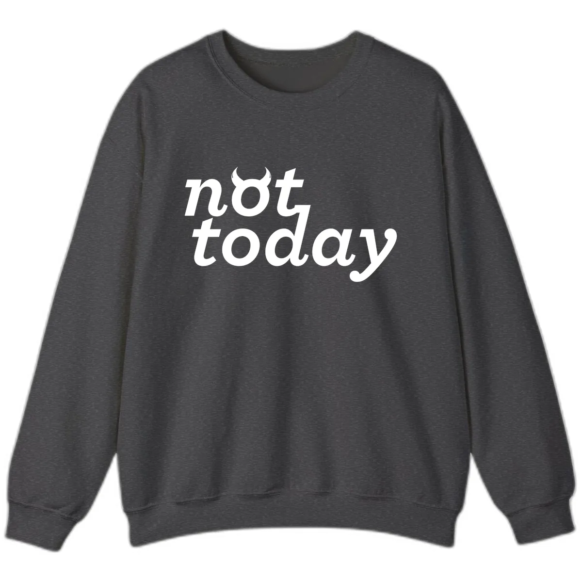 Not Toddaly Evil Sweatshirt in Dark Heather