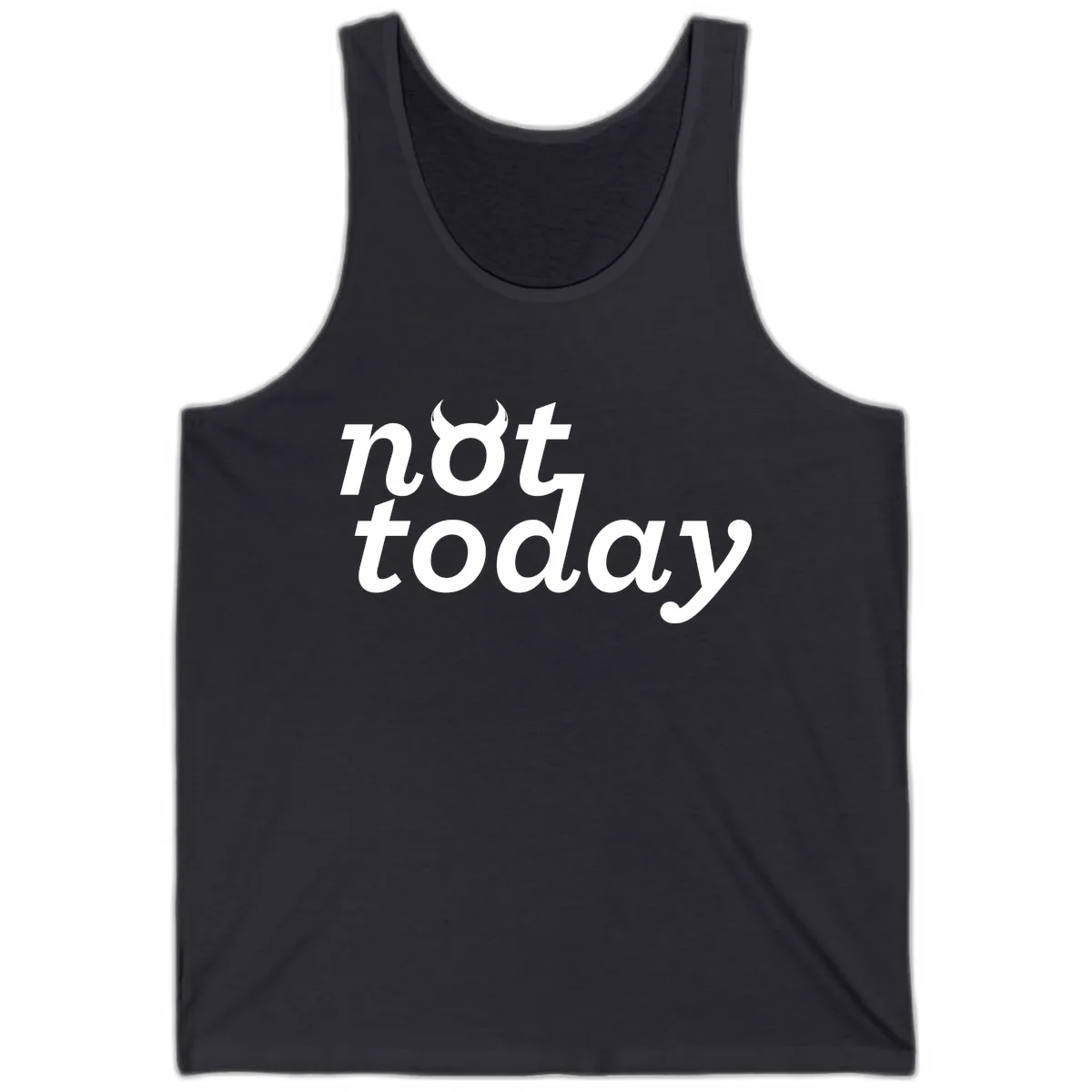 Not Toddaly Evil Tank in Dark Grey