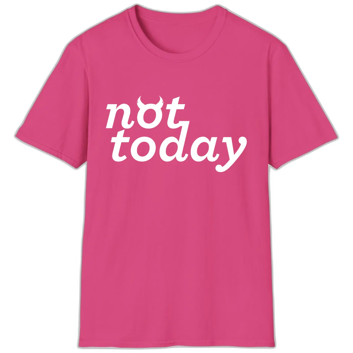 Not Toddaly Evil T-Shirt in Heliconia