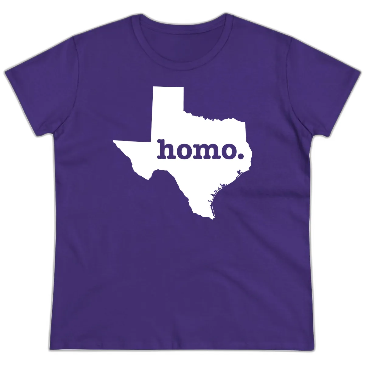 Home Sweet Texas Ladies Tee in Purple