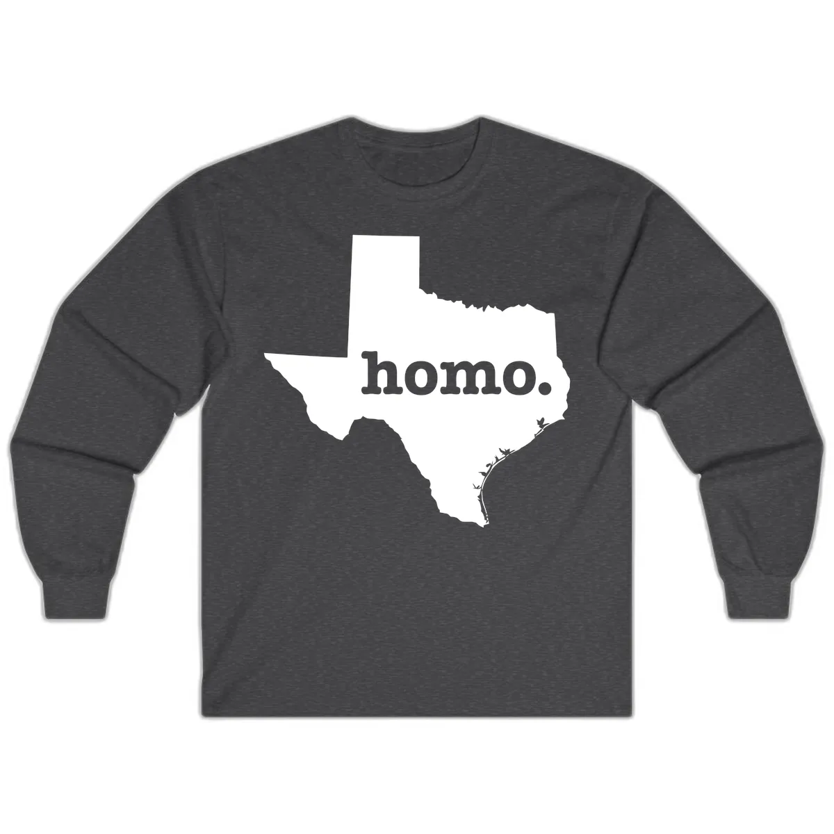 Home Sweet Texas Long Sleeve in Dark Heather