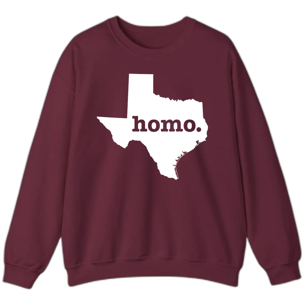 Home Sweet Texas Sweatshirt in Maroon