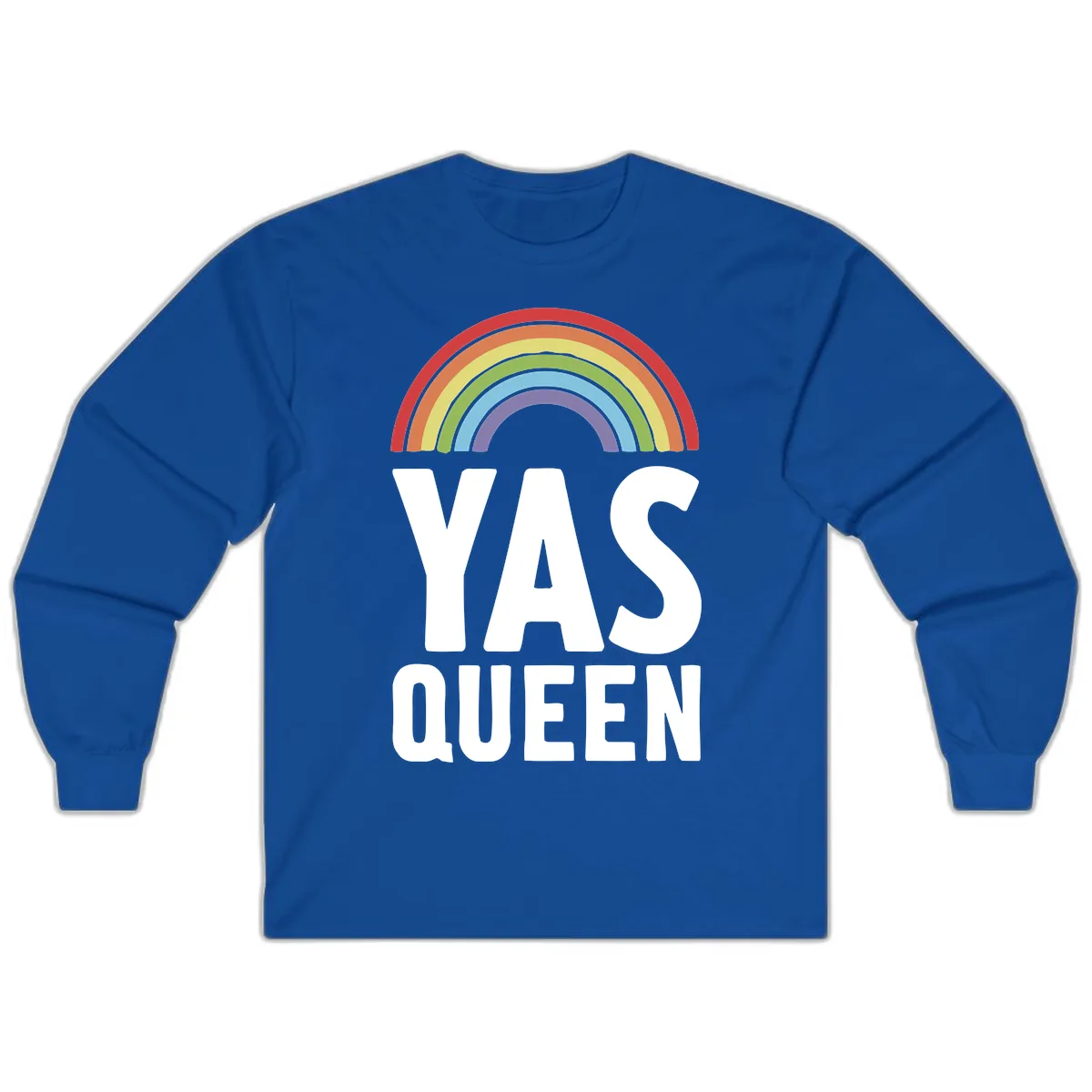 Yas Queen Rainbow Pride Long Sleeve in Royal