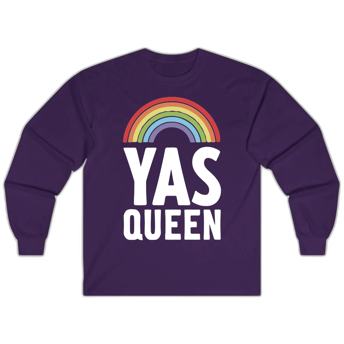 Yas Queen Rainbow Pride Long Sleeve in Purple