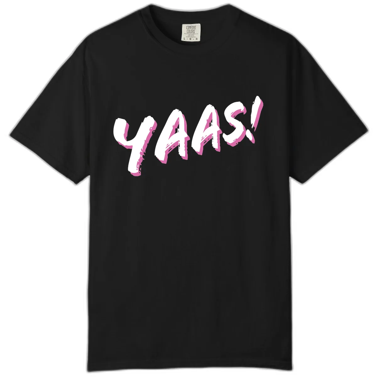 Wavy Abstract Design Comfort Color in Black