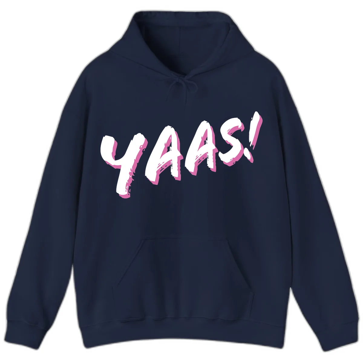 Wavy Abstract Design Hoodie in Navy