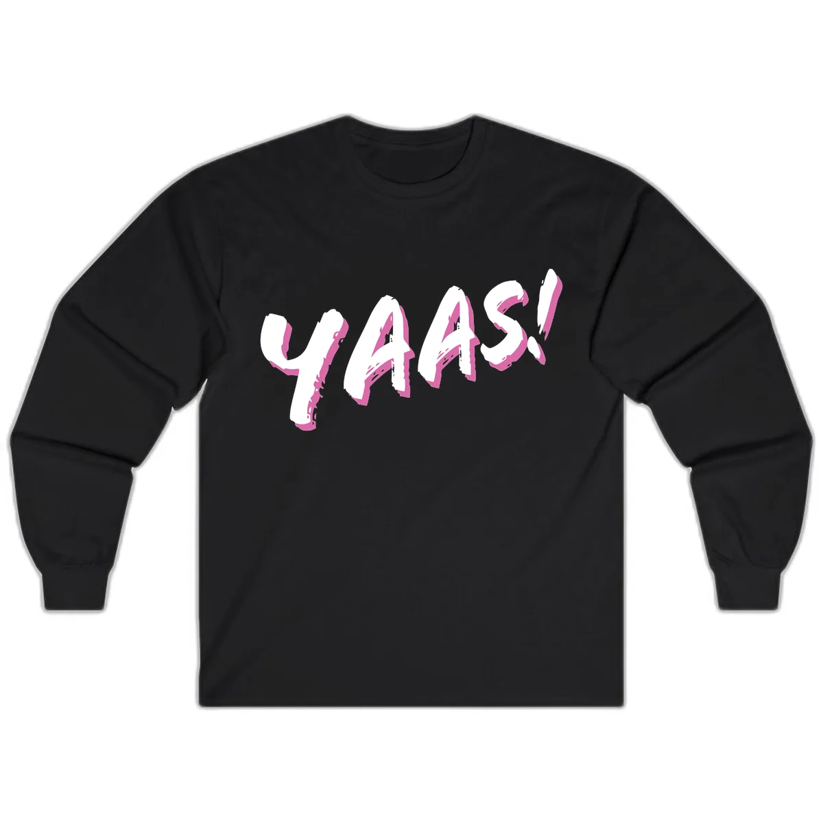 Wavy Abstract Design Long Sleeve in Black