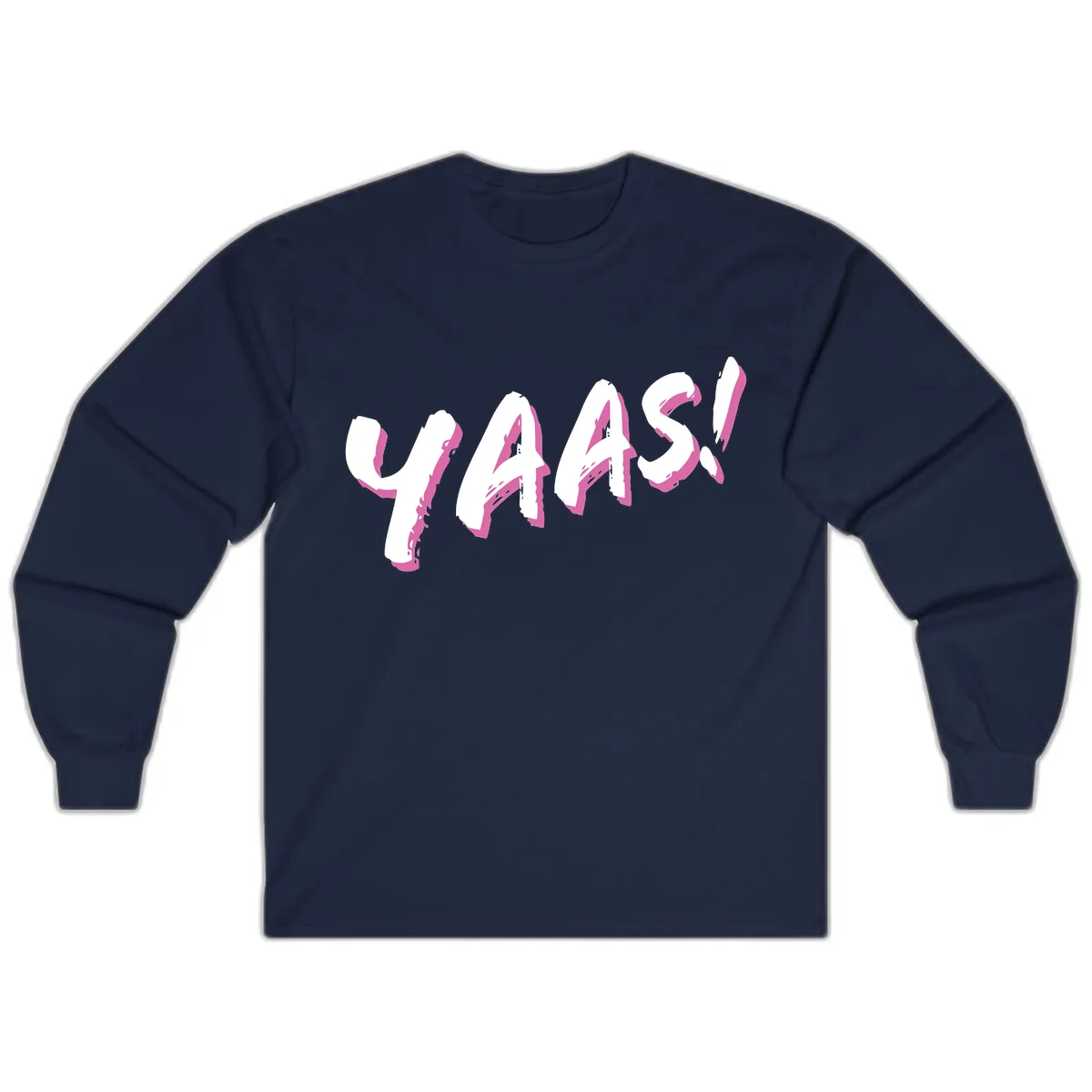 Wavy Abstract Design Long Sleeve in Navy