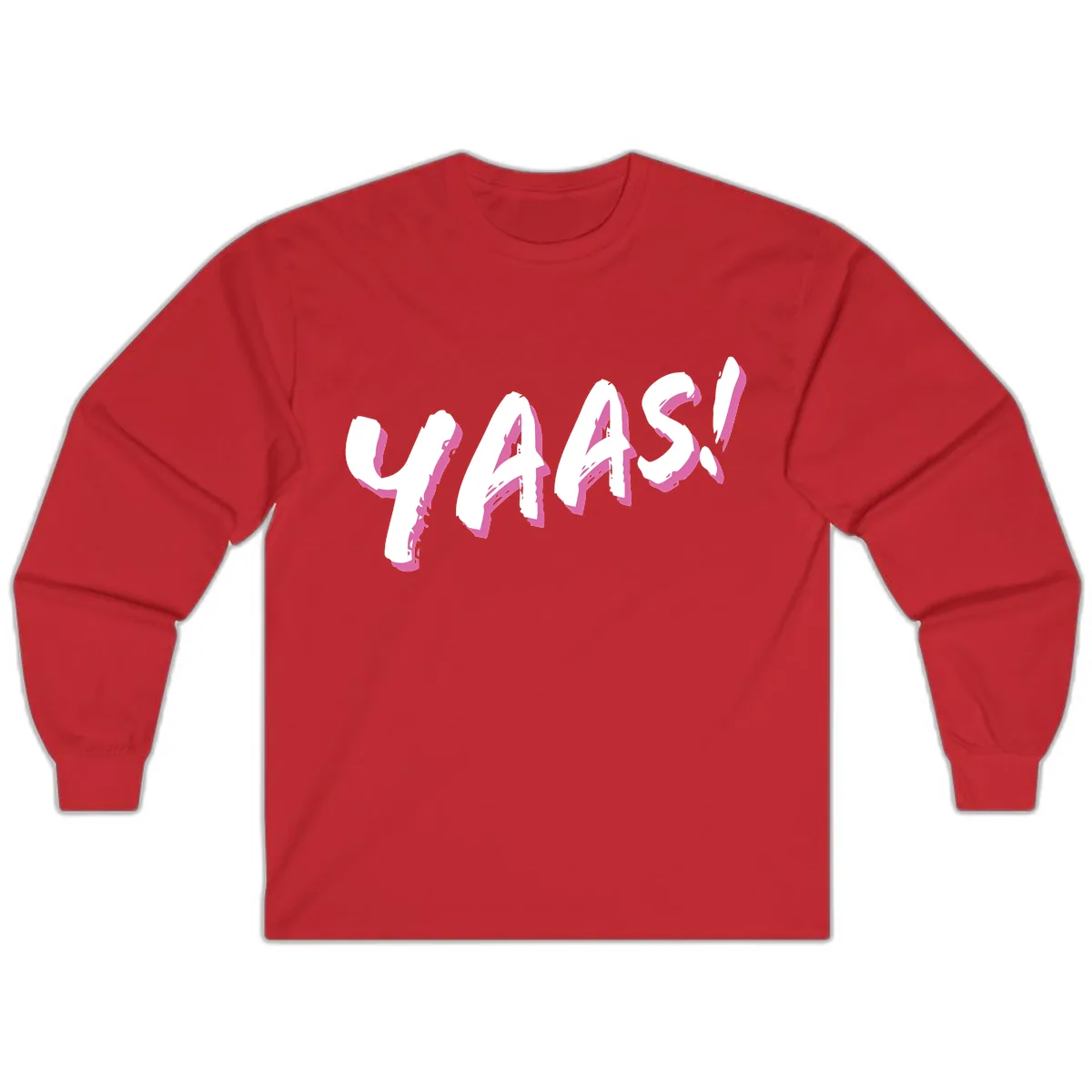 Wavy Abstract Design Long Sleeve in Red