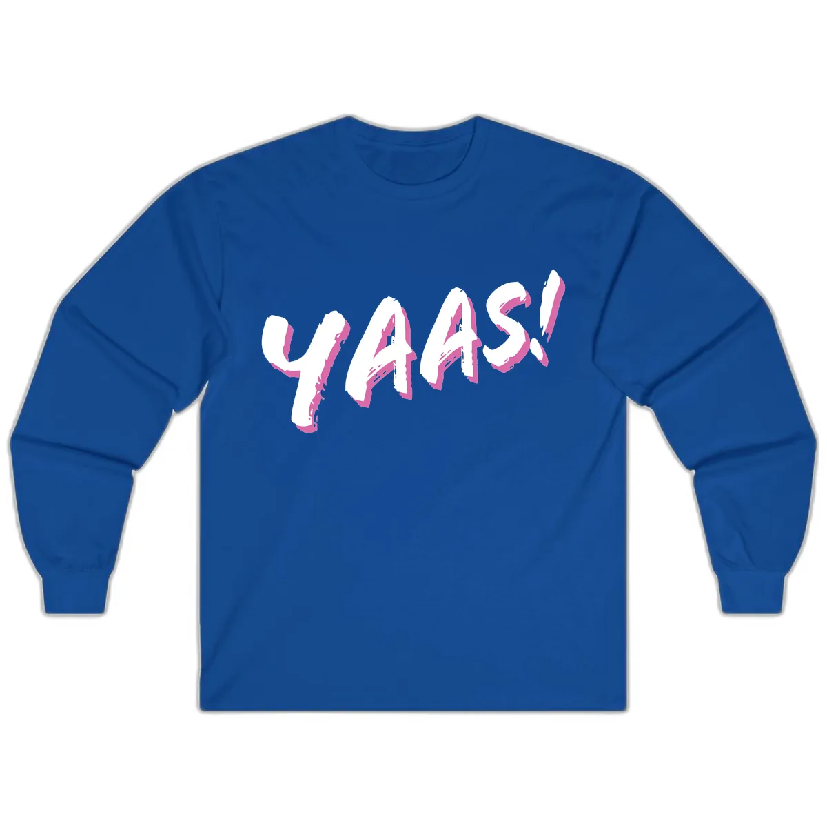 Wavy Abstract Design Long Sleeve in Royal