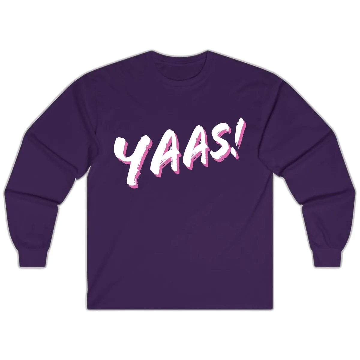 Wavy Abstract Design Long Sleeve in Purple