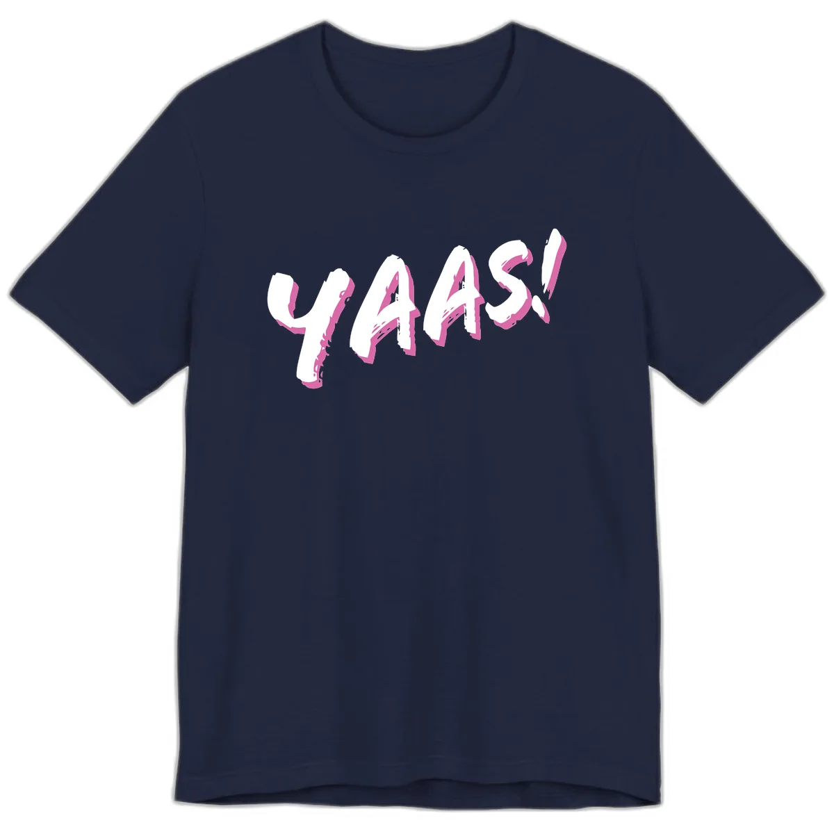 Wavy Abstract Design Premium T-Shirt in Navy