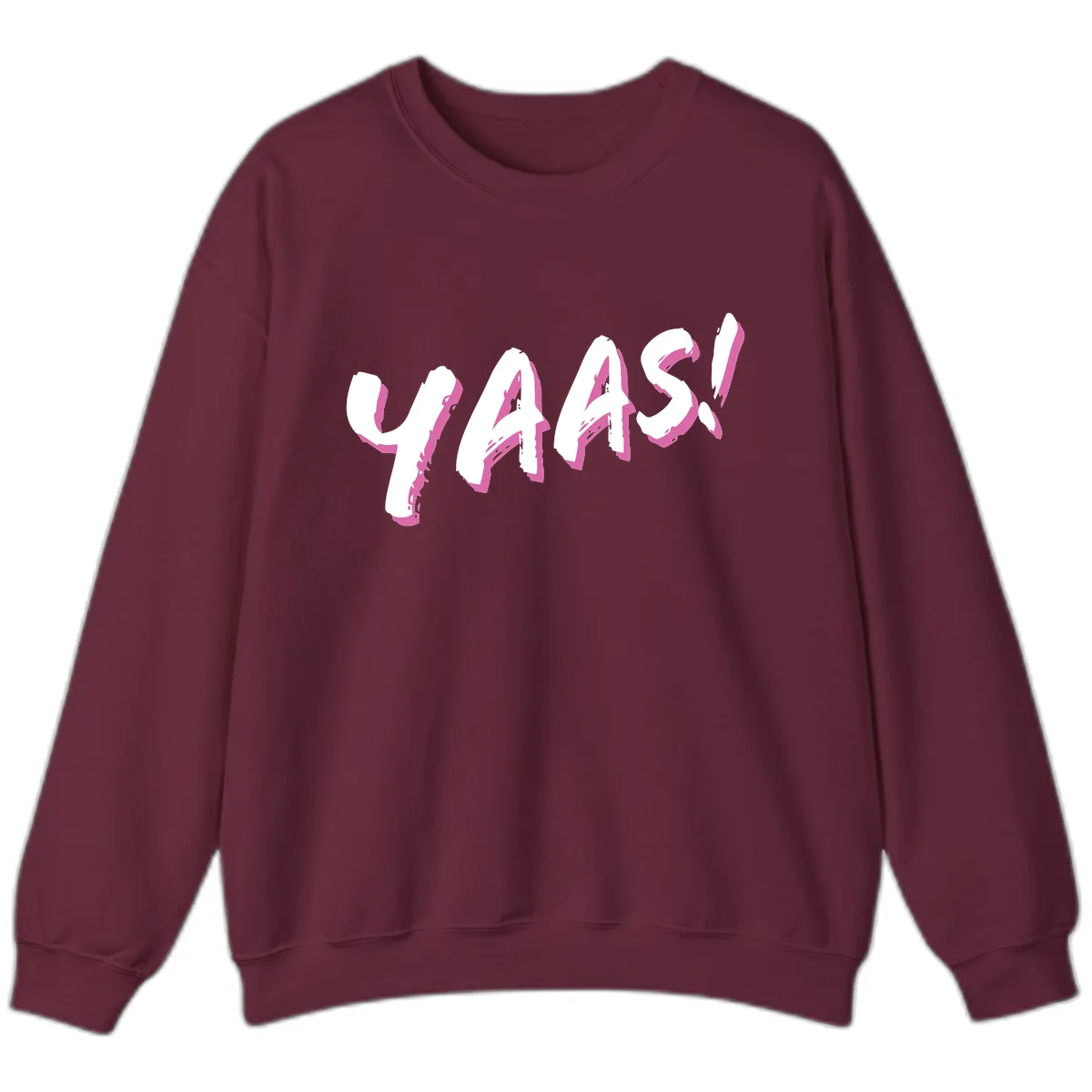 Wavy Abstract Design Sweatshirt in Maroon