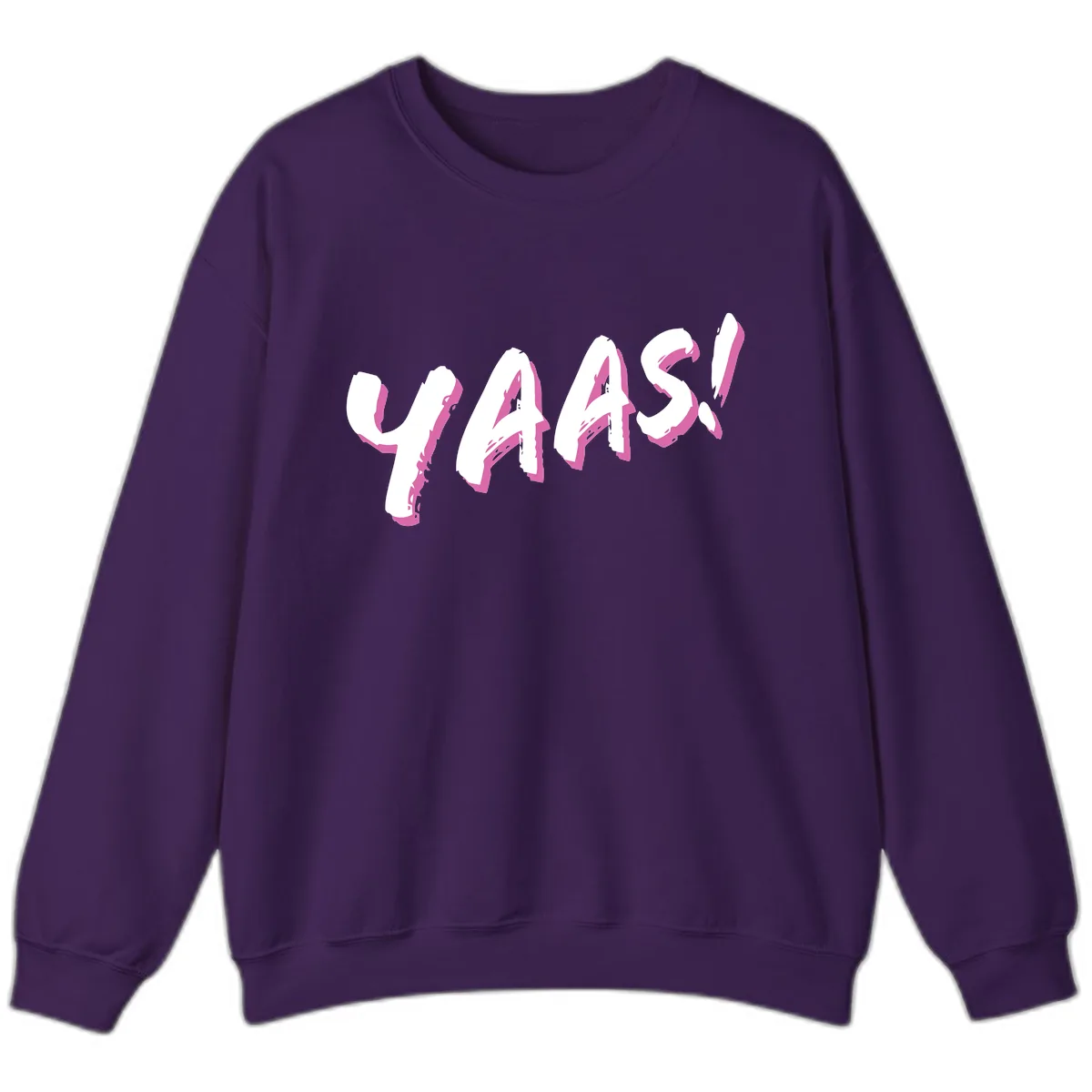 Wavy Abstract Design Sweatshirt in Purple