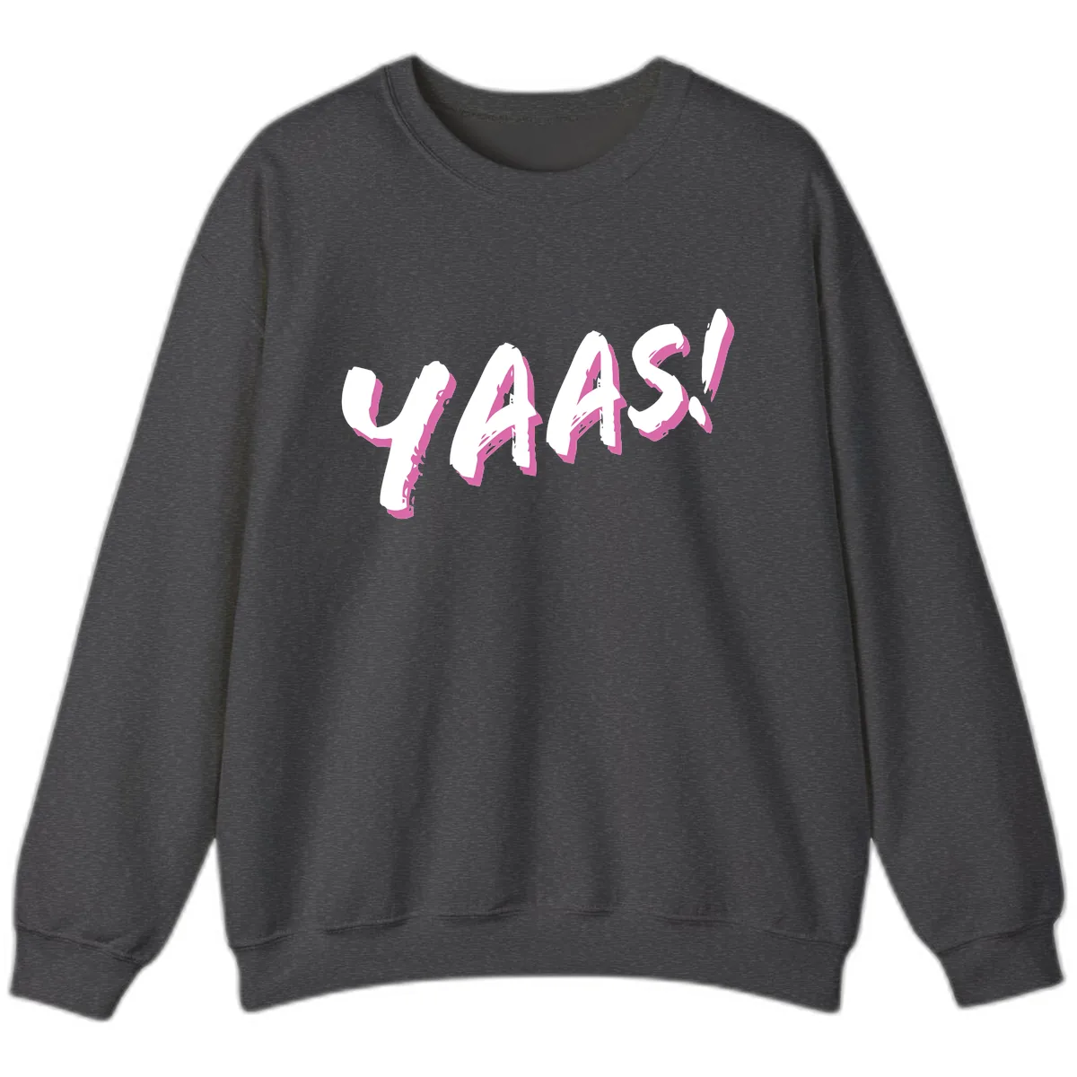 Wavy Abstract Design Sweatshirt in Dark Heather
