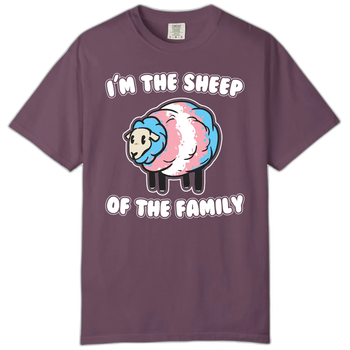 I'm The Sheep Of The Family Comfort Color in Berry