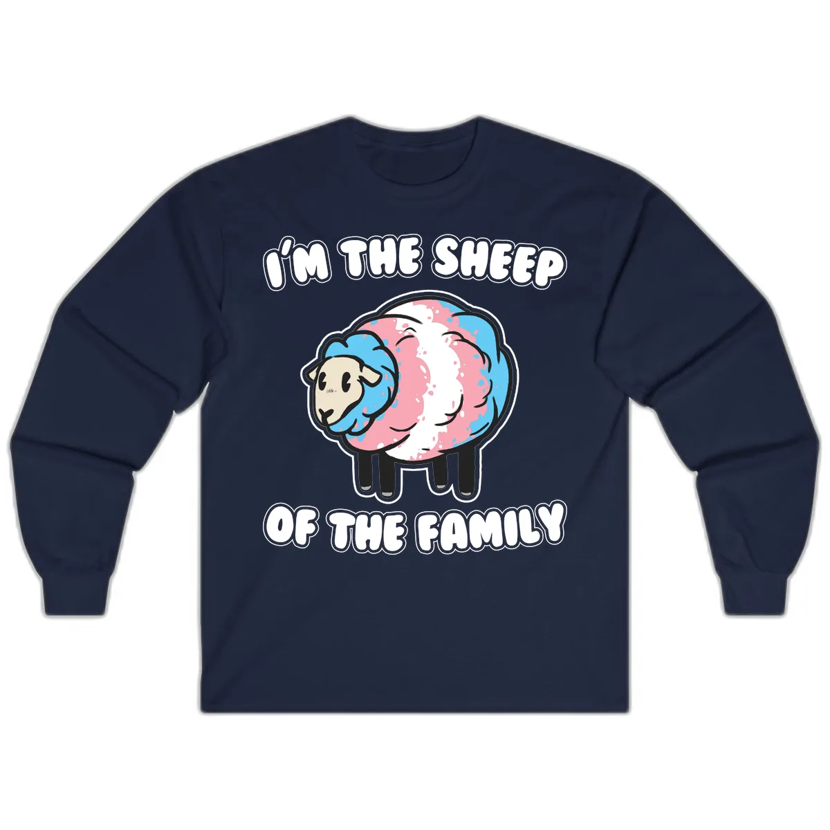 I'm The Sheep Of The Family Long Sleeve in Navy