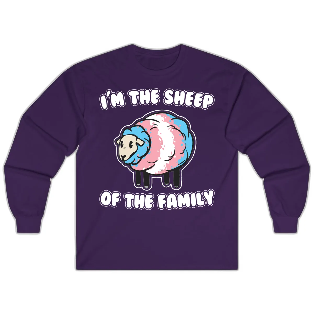 I'm The Sheep Of The Family Long Sleeve in Purple
