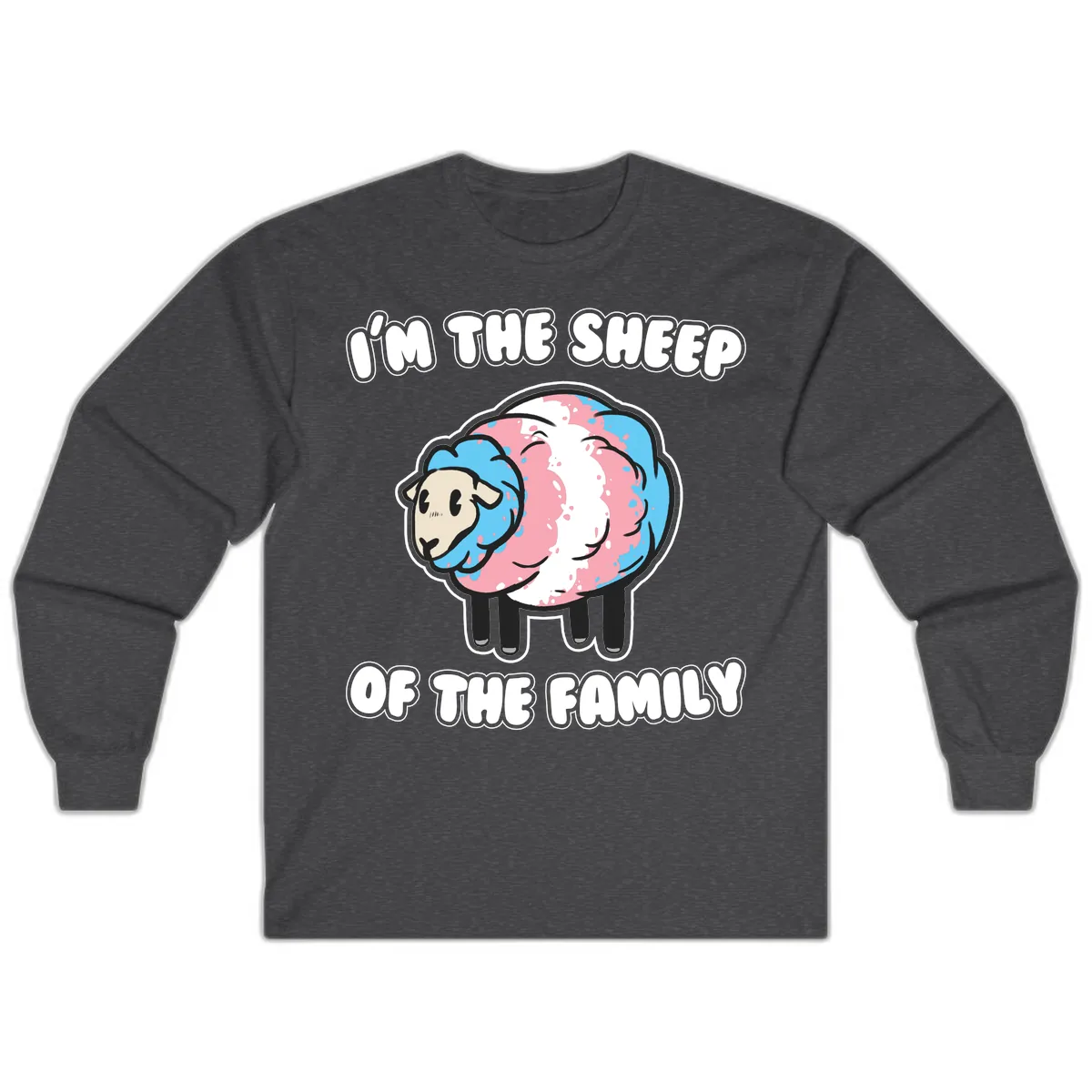 I'm The Sheep Of The Family Long Sleeve in Dark Heather