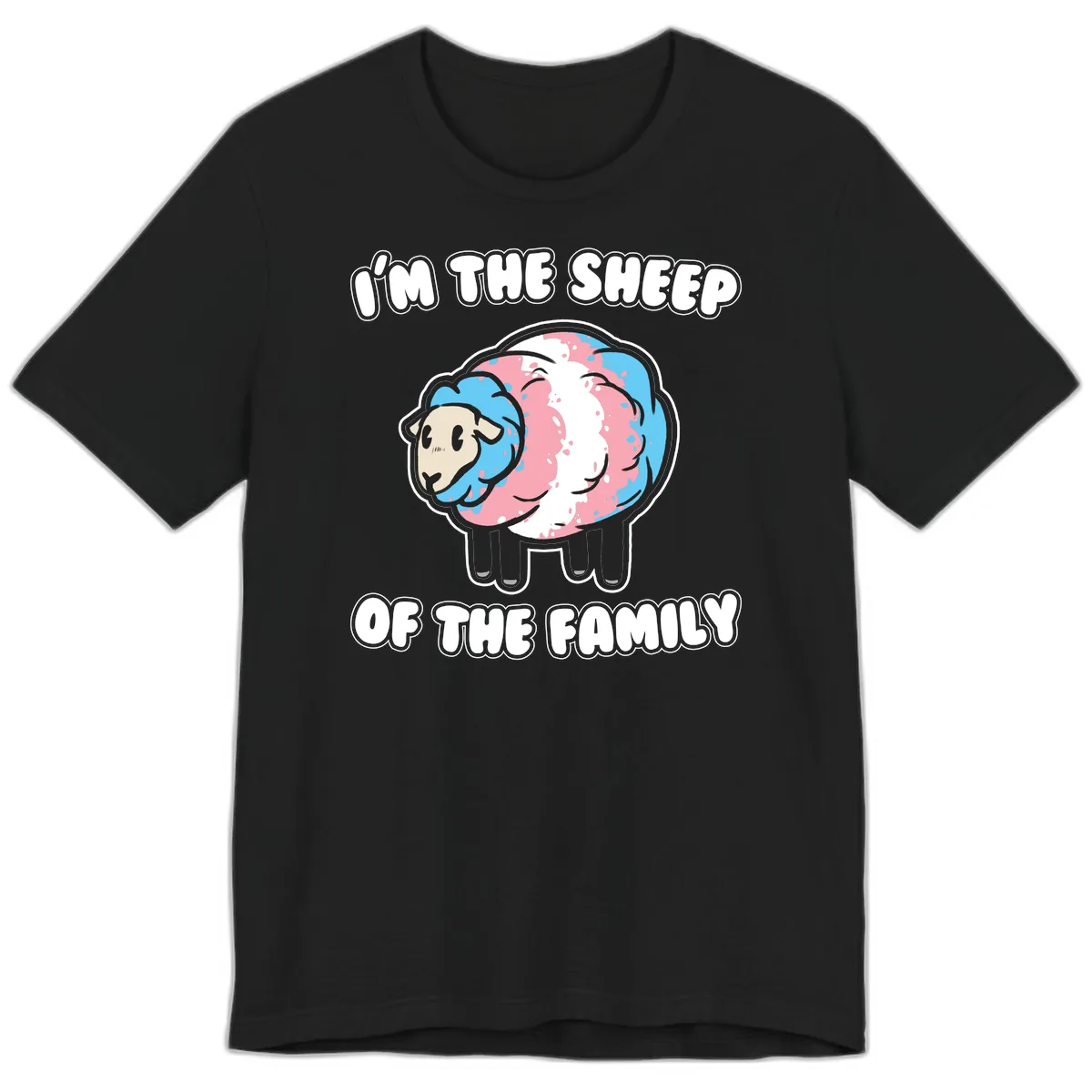 I'm The Sheep Of The Family Premium T-Shirt in Black