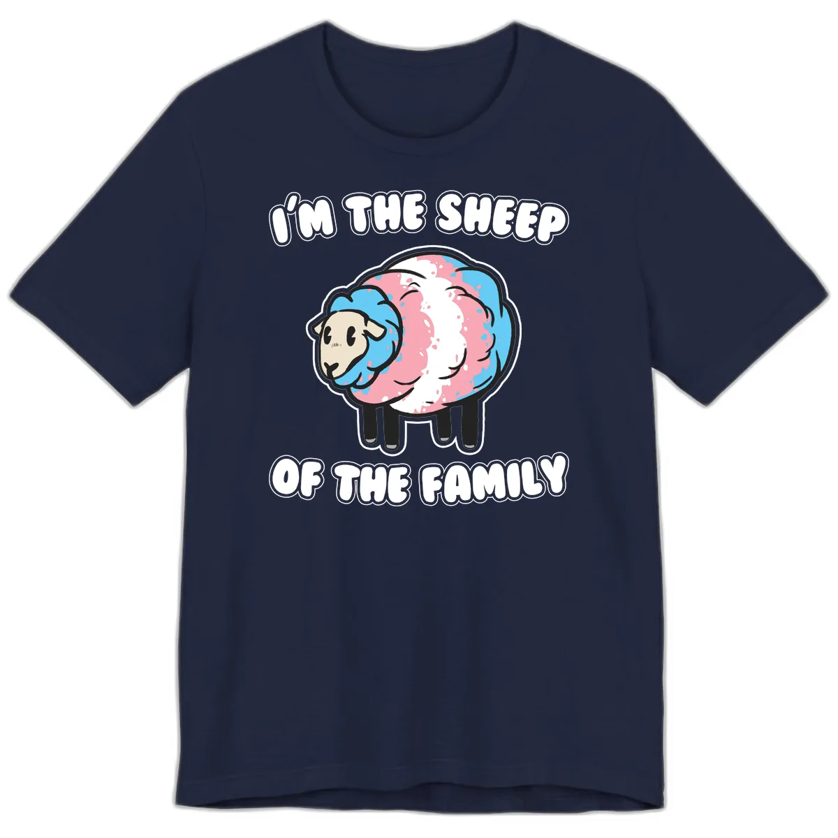 I'm The Sheep Of The Family Premium T-Shirt in Navy