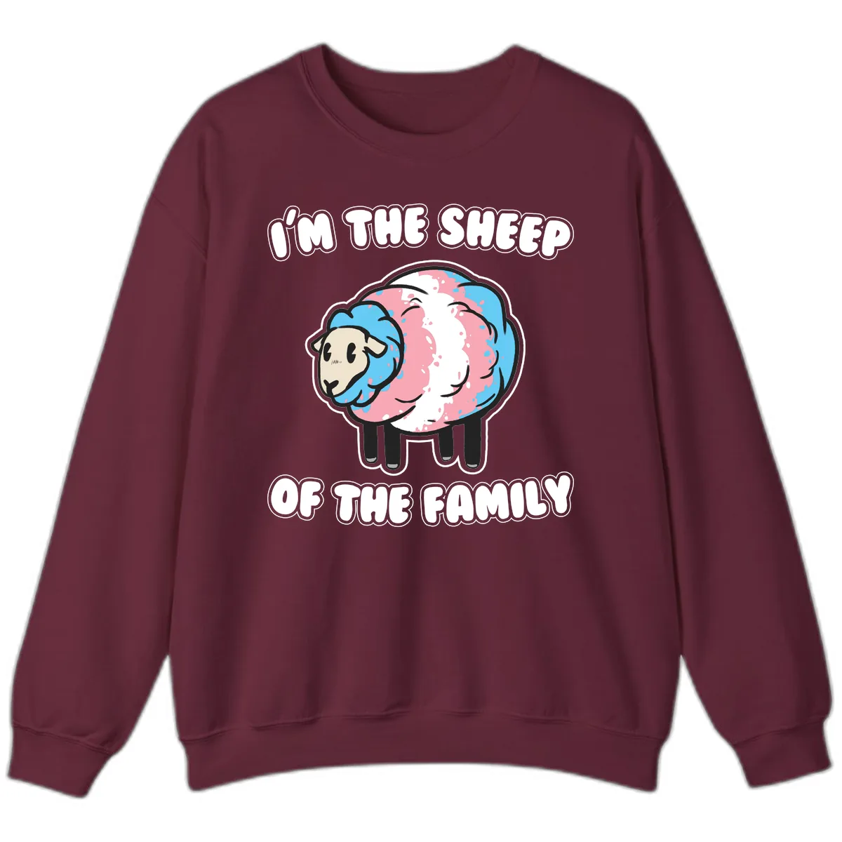 I'm The Sheep Of The Family Sweatshirt in Maroon