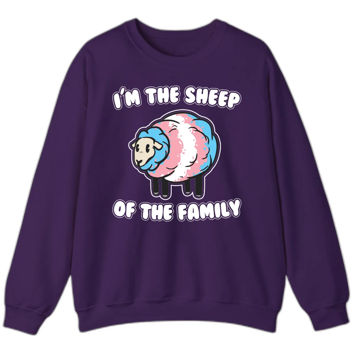 I'm The Sheep Of The Family Sweatshirt in Purple