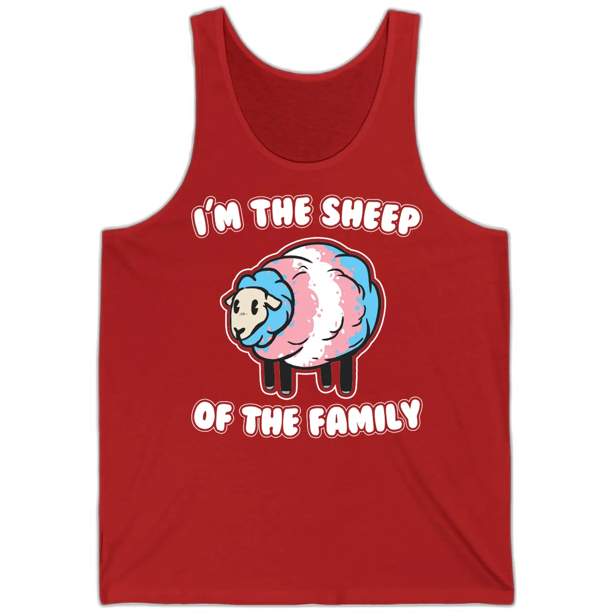 I'm The Sheep Of The Family Tank in Red