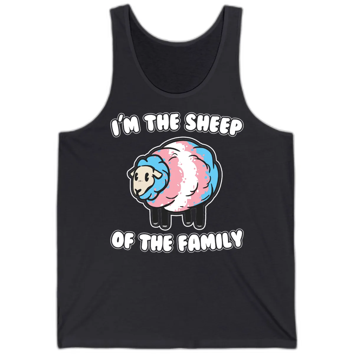 I'm The Sheep Of The Family Tank in Dark Grey