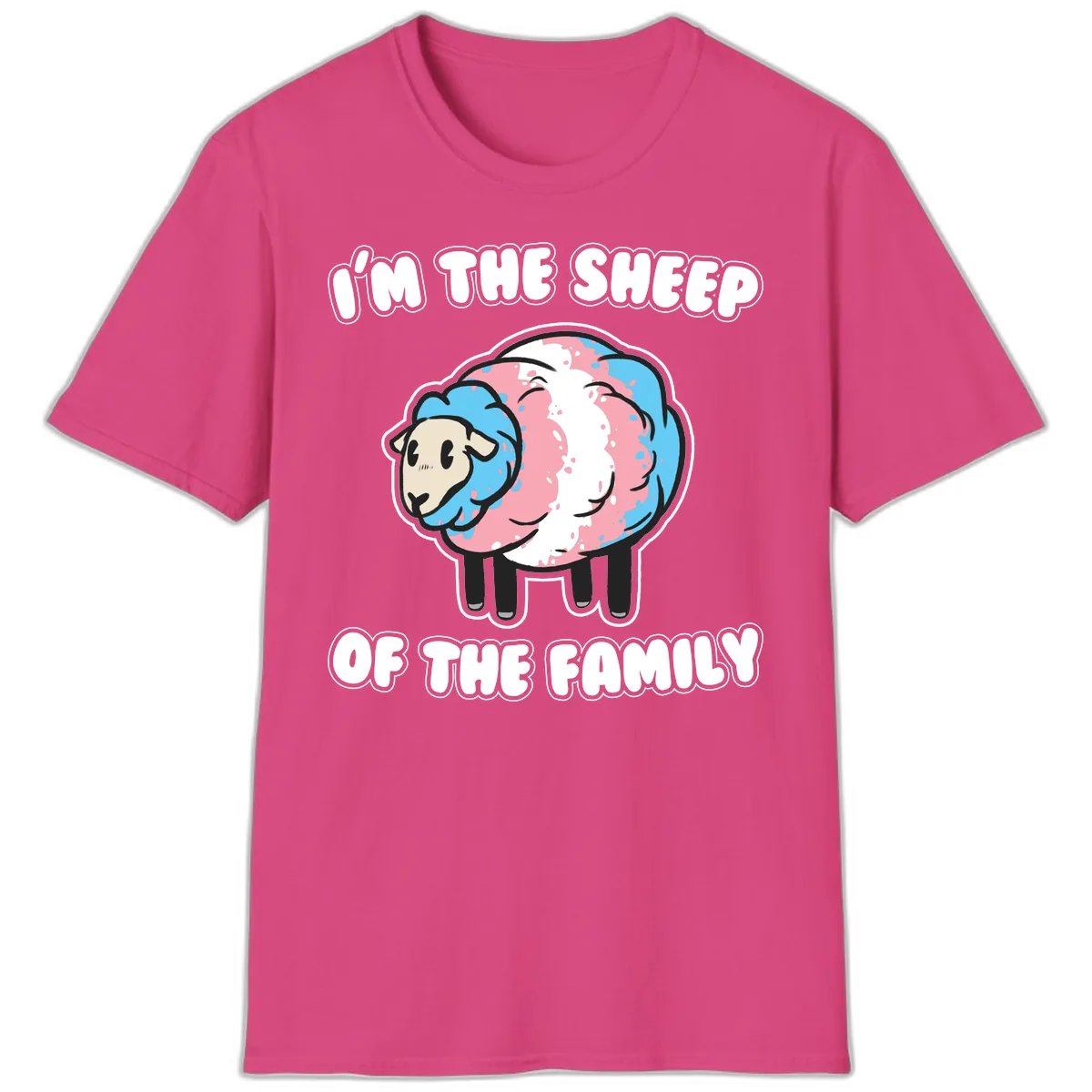 I'm The Sheep Of The Family T-Shirt in Heliconia