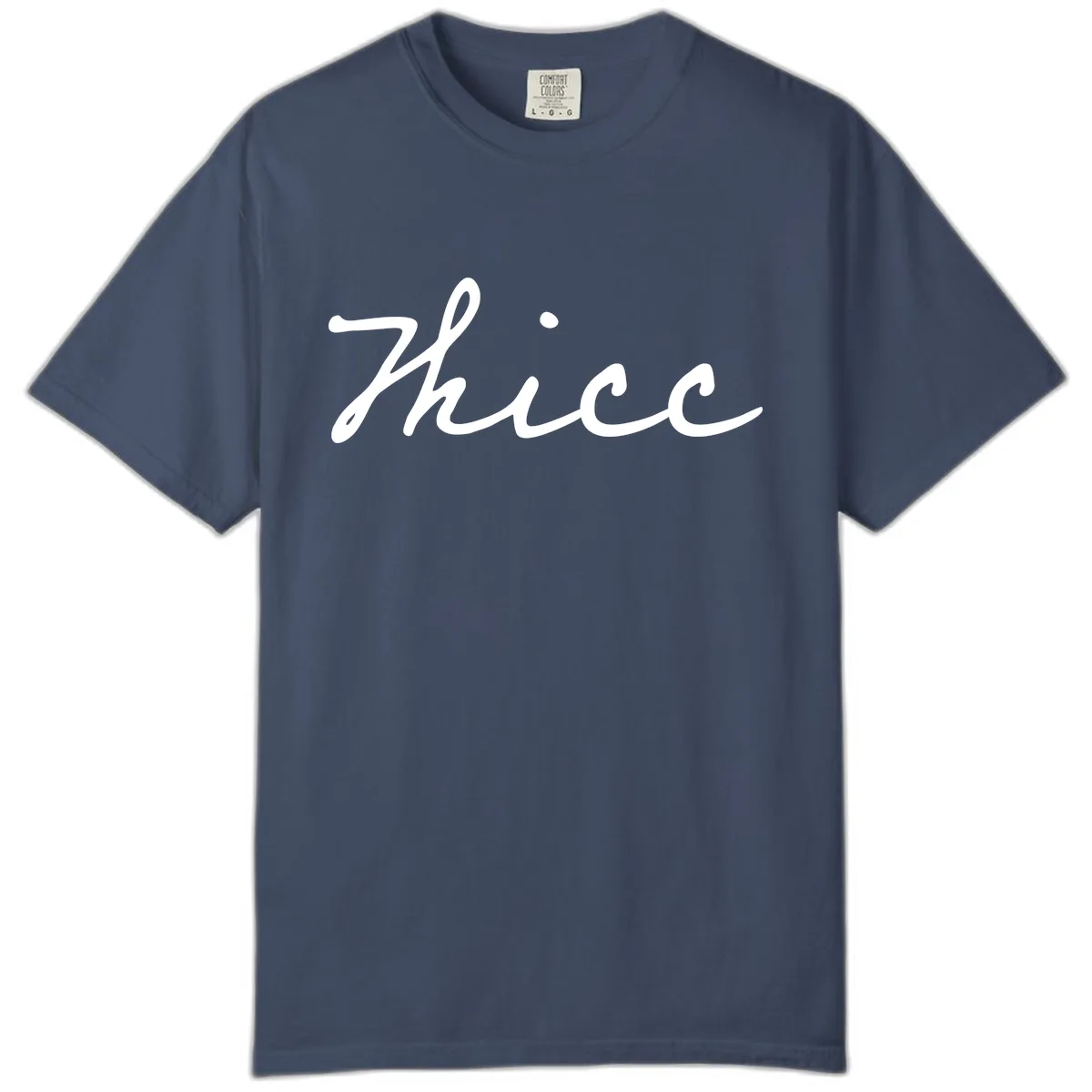 Thee Cursive Script Design Comfort Color in Midnight