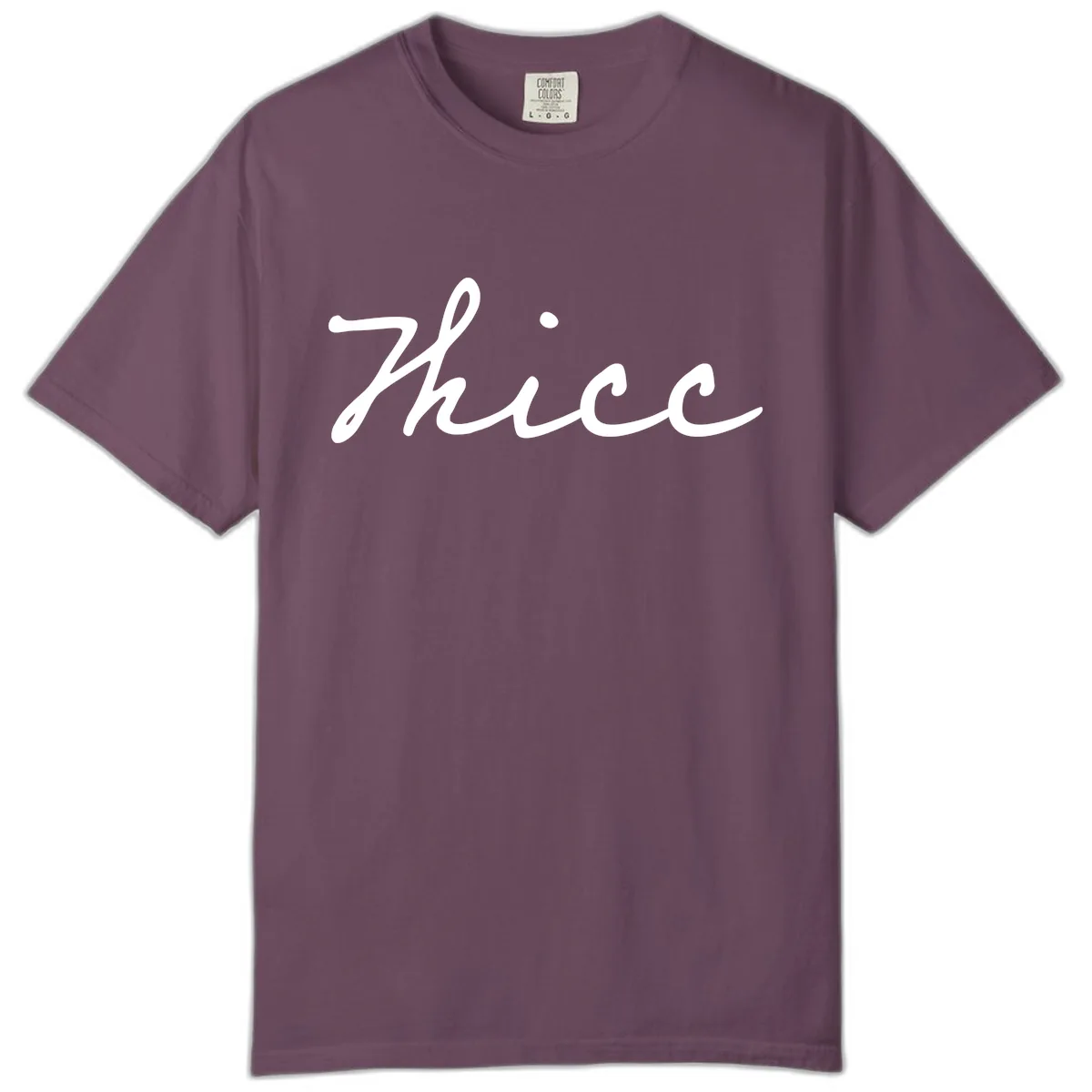 Thee Cursive Script Design Comfort Color in Berry