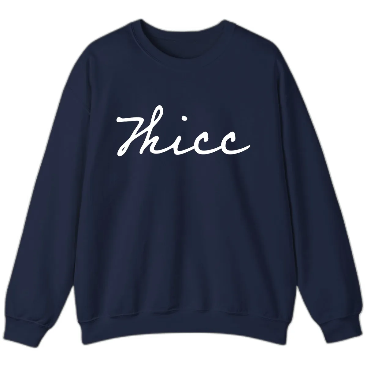 Thee Cursive Script Design Sweatshirt in Navy