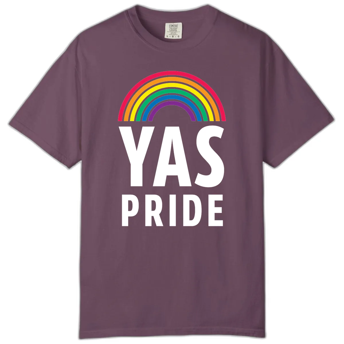 LGBTQ+ Pride Rainbow Celebration Comfort Color in Berry