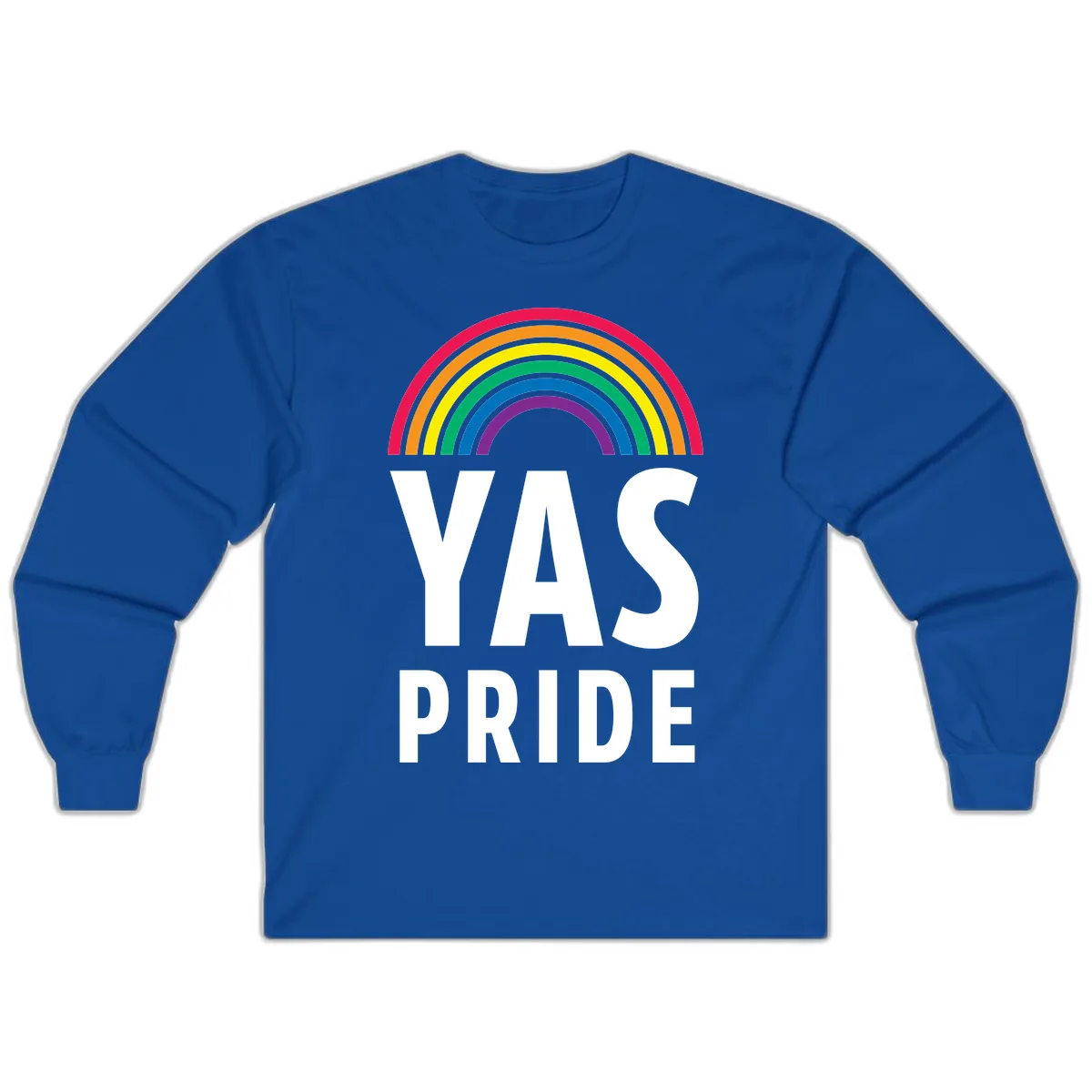 LGBTQ+ Pride Rainbow Celebration Long Sleeve in Royal