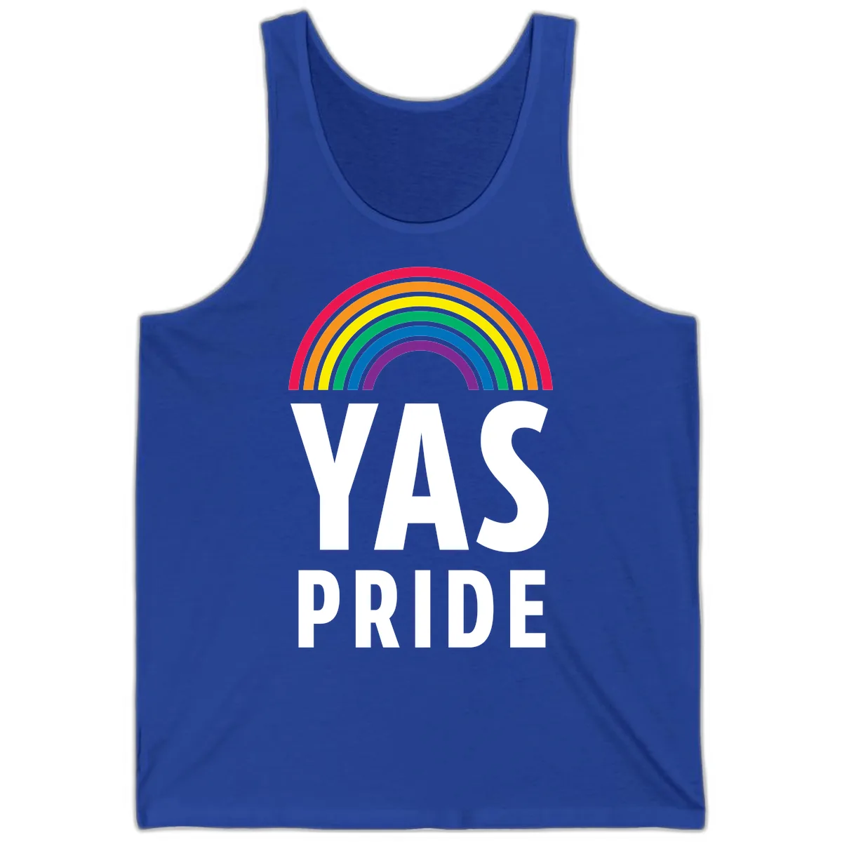 LGBTQ+ Pride Rainbow Celebration Tank in True Royal