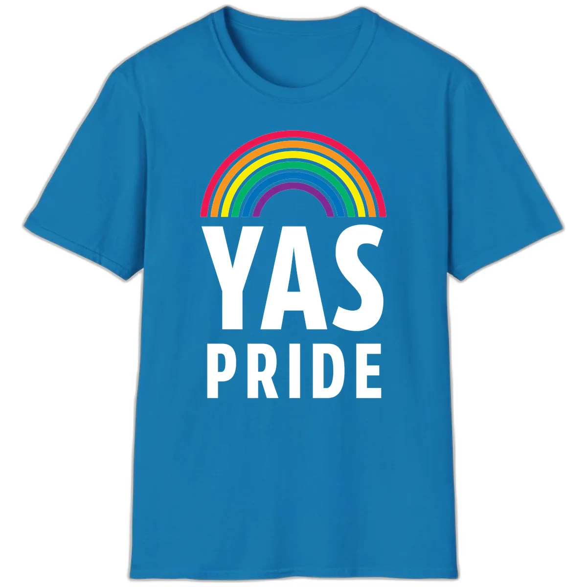 LGBTQ+ Pride Rainbow Celebration T-Shirt in Sapphire