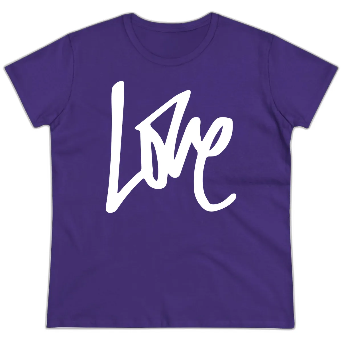 Lightning Bolt Pride Power Ladies Tee in Purple