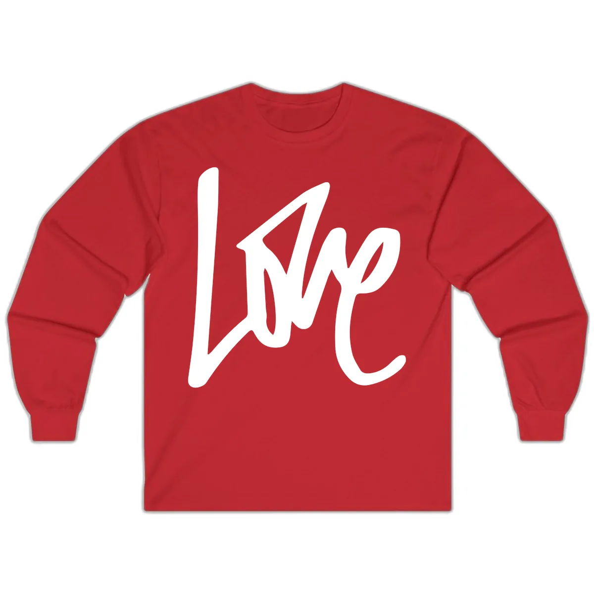 Lightning Bolt Pride Power Long Sleeve in Red