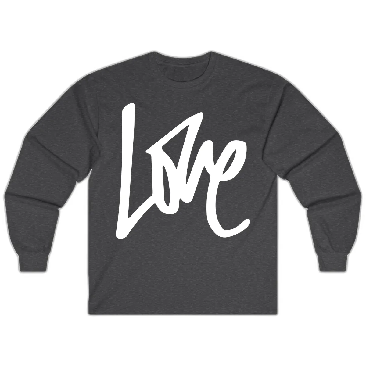 Lightning Bolt Pride Power Long Sleeve in Dark Heather