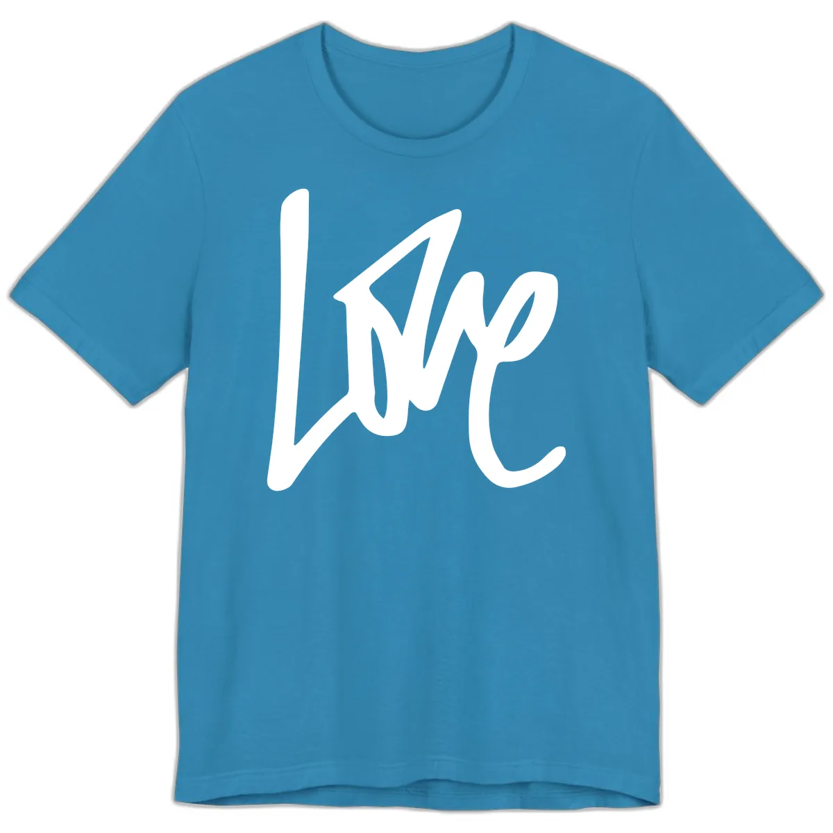 Lightning Bolt Pride Power Premium T-Shirt in Aqua