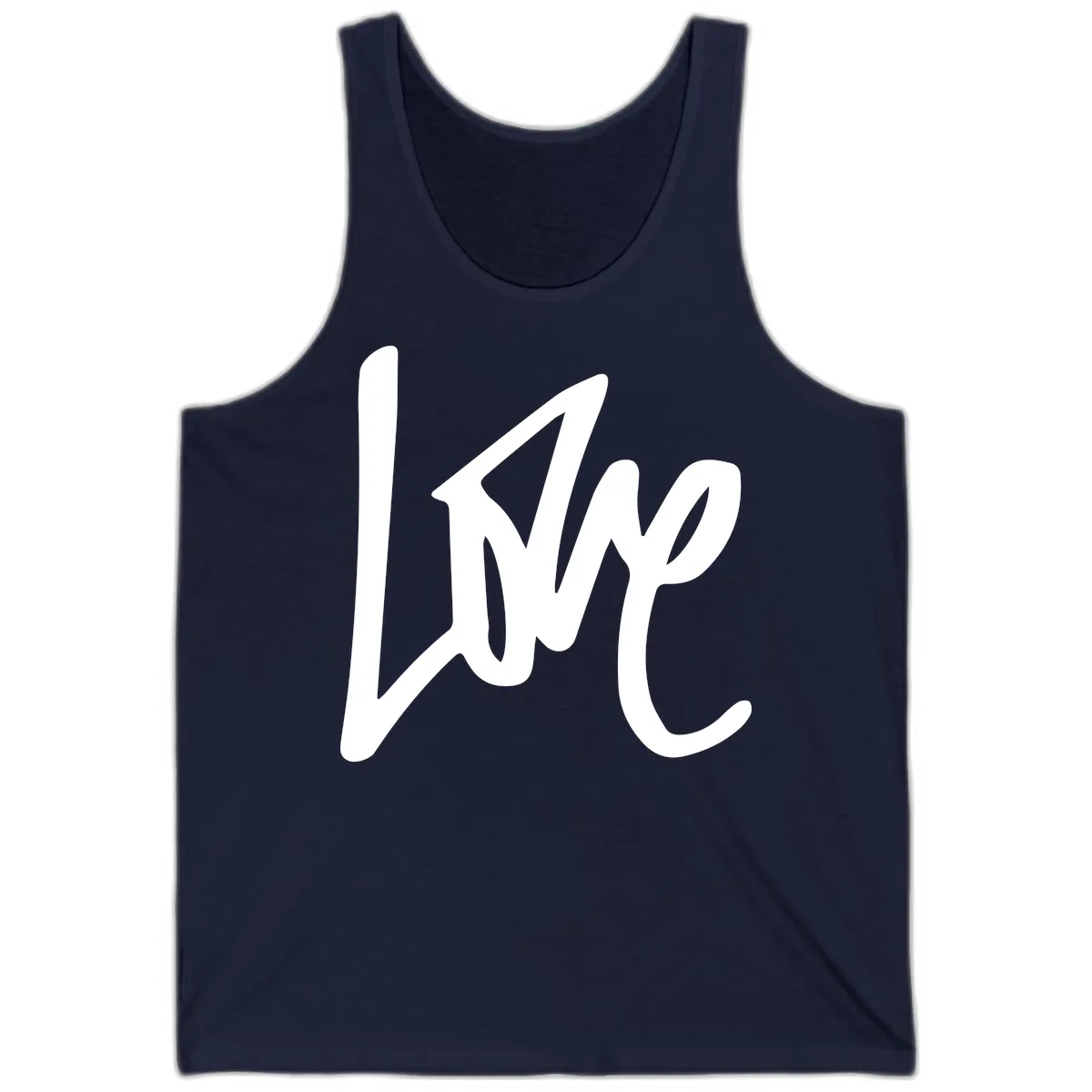 Lightning Bolt Pride Power Tank in Navy