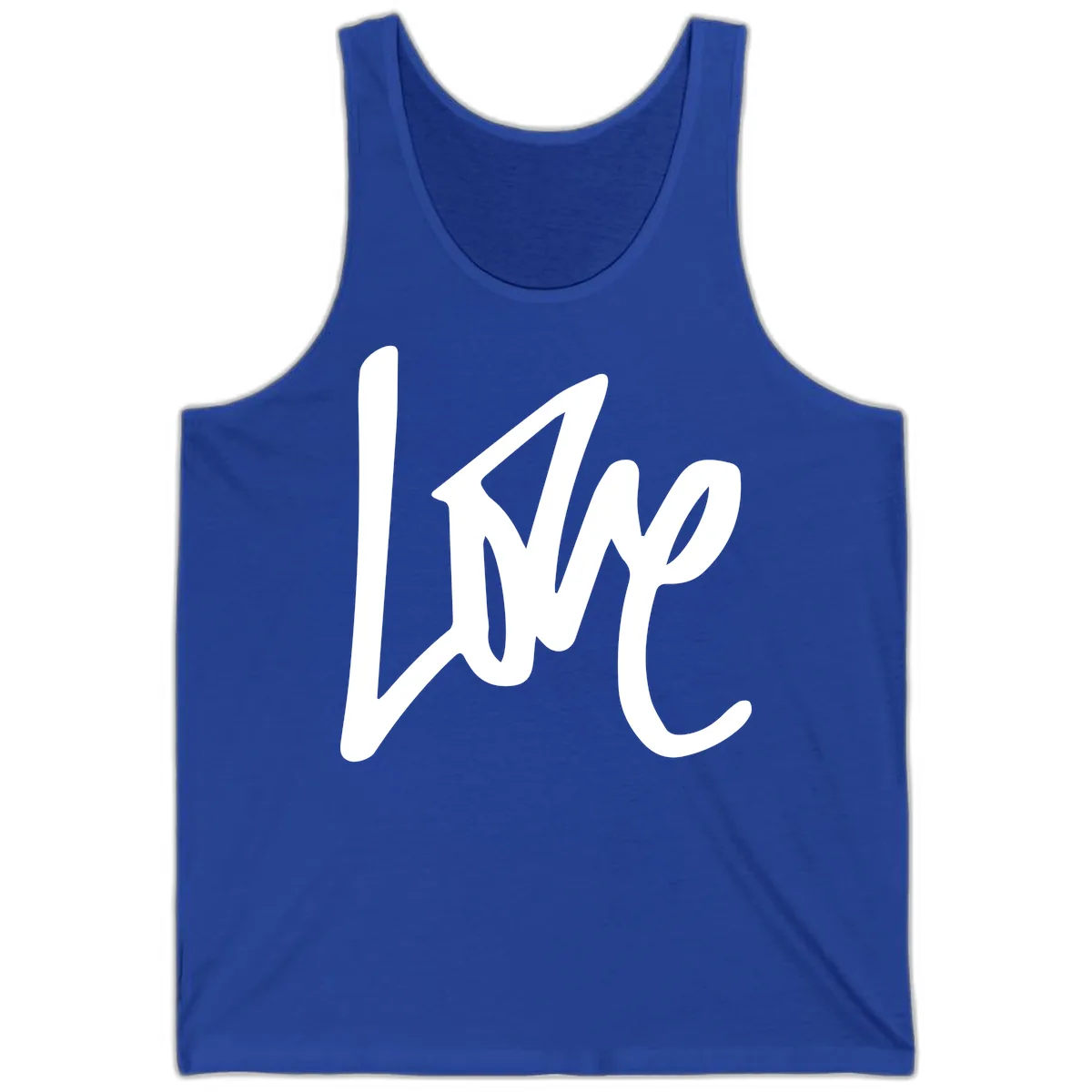 Lightning Bolt Pride Power Tank in True Royal