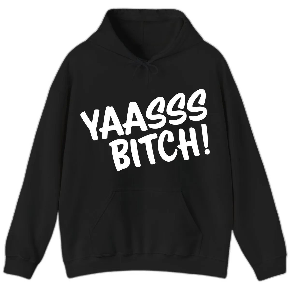 Ya455 Bitch Hoodie in Black