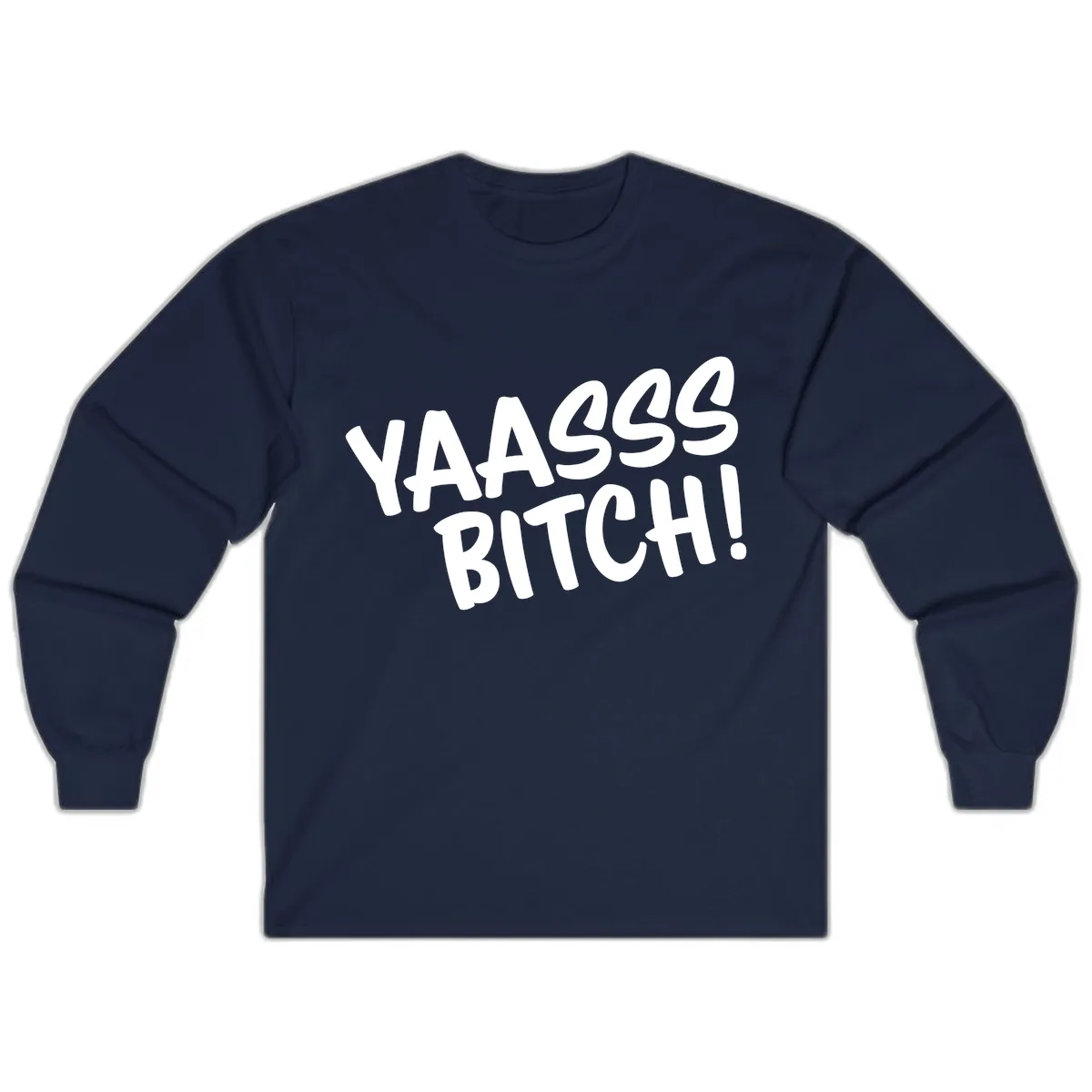 Ya455 Bitch Long Sleeve in Navy