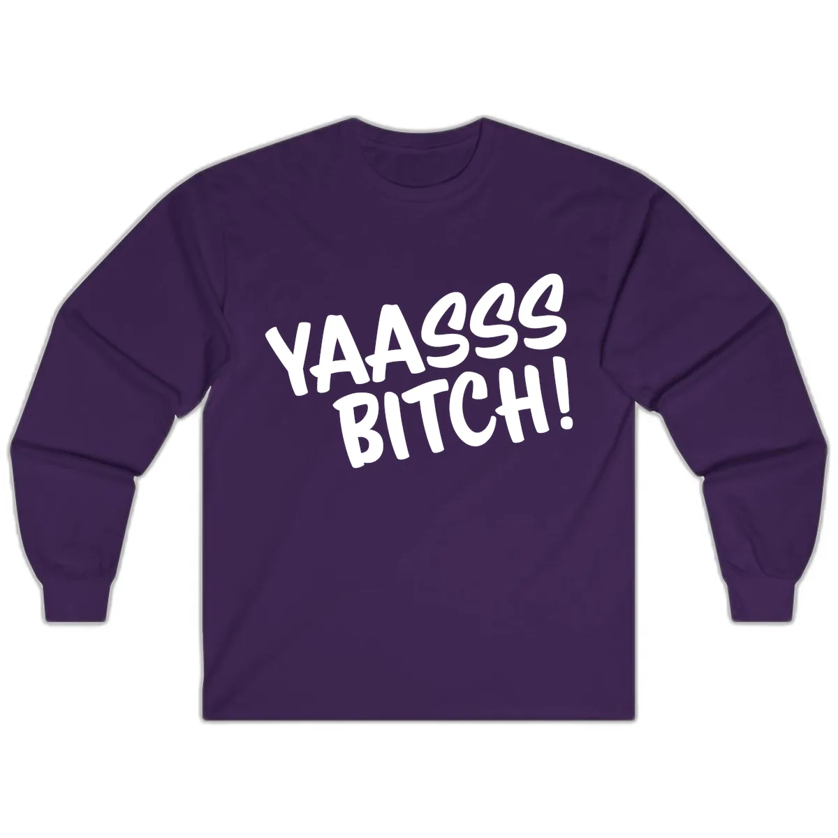 Ya455 Bitch Long Sleeve in Purple