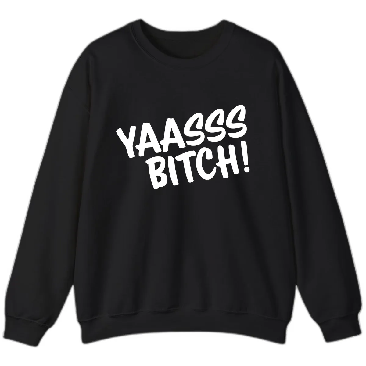 Ya455 Bitch Sweatshirt in Black
