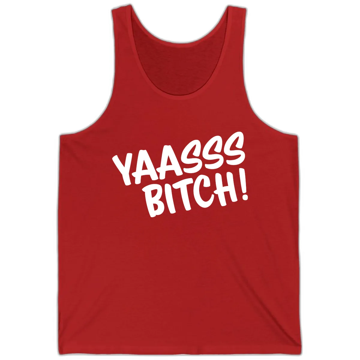 Ya455 Bitch Tank in Red