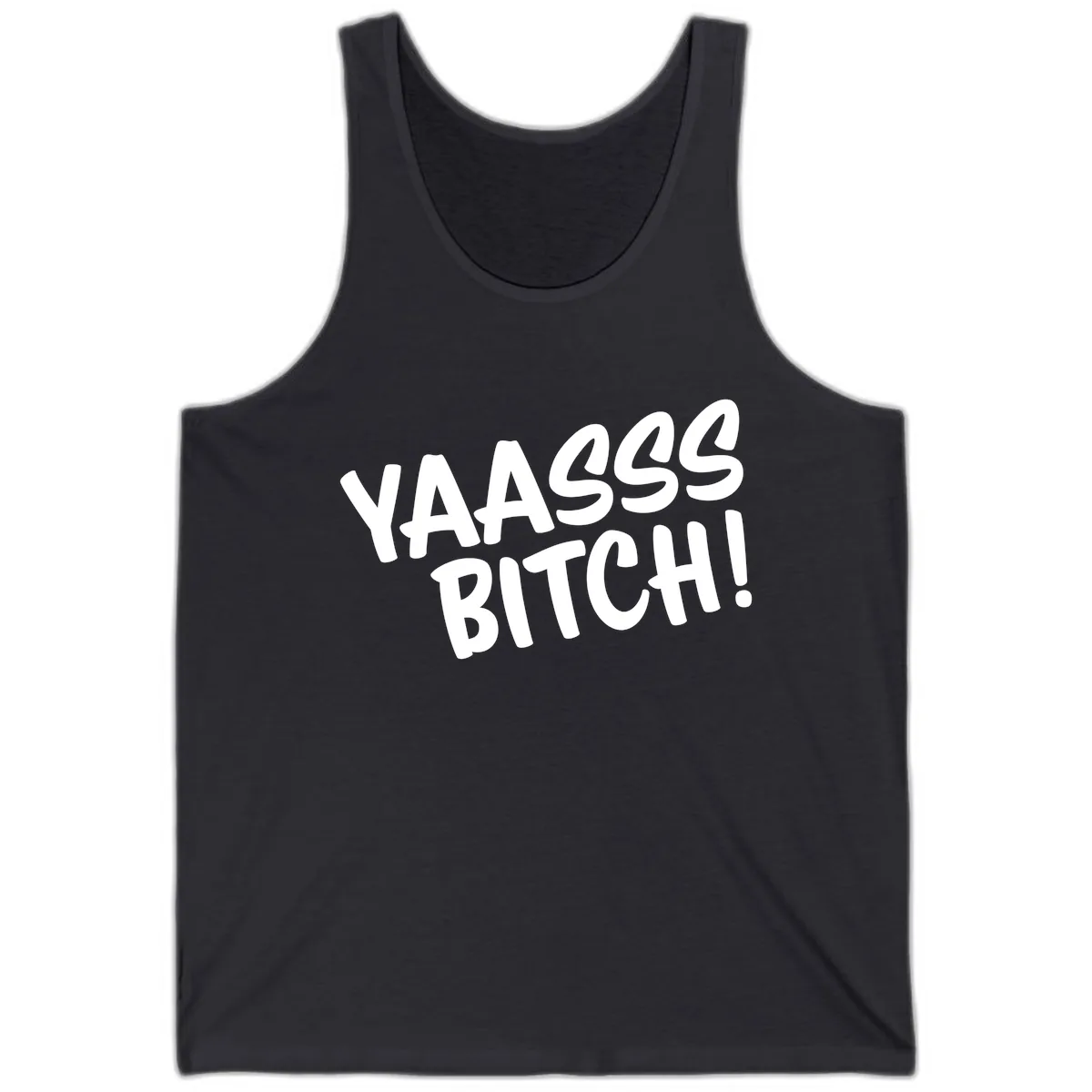 Ya455 Bitch Tank in Dark Grey